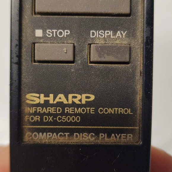 1989 Sharp CD Player Remote DX-C5000 - Picture 2 of 3